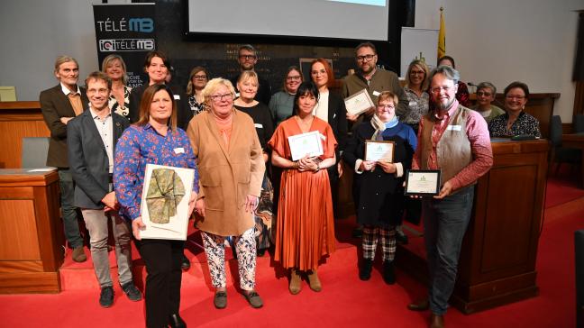 Les lauréats, les jurys et les organisateurs de la province de Hainaut qui soutient  la transition vers une économie efficace dans l’utilisation des ressources,  juste socialement et porteuse de sens.