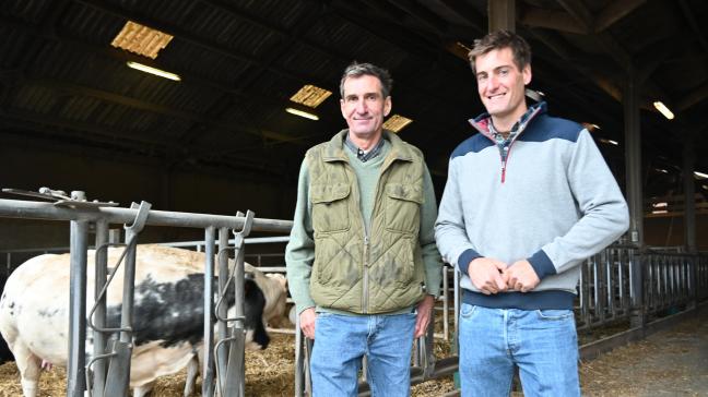 Père et fils ont ouvert les portes de leur exploitation à l’occasion des Beef Days.