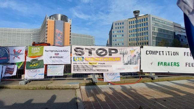 Des agriculteurs, dont beaucoup venus de France, ont manifesté mercredi à Bruxelles pour dire leur opposition à ce texte.