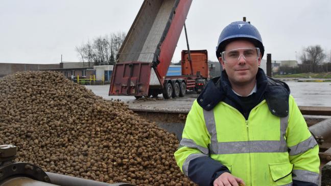 En tant qu’agro-manager, Kristof Vrancken est responsable de la logistique des betteraves sucrières et des sous-produits des sucreries de la RT.