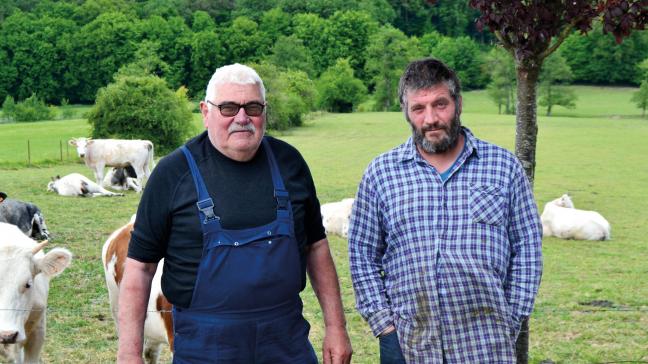 Philippe et Olivier Leurquin ont remporté le concours grâce à une prairie de 10ha pâturée extensivement et suivie depuis le début du programme Maec.