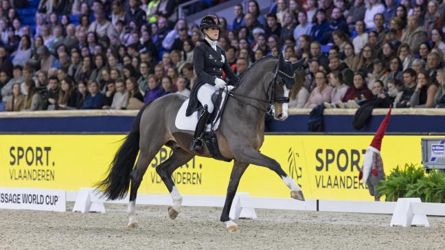 Larissa Pauluis et Flambeau ont décroché une belle troisième place lors de la Coupe du monde de dressage 2024 à Malines.