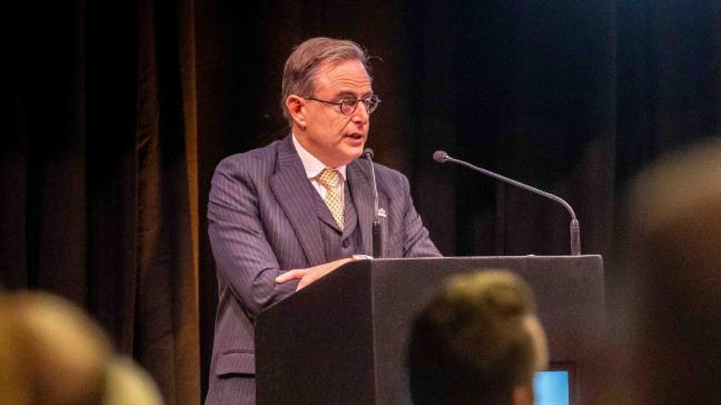 Lors de l'inauguration officielle d'Agribex.