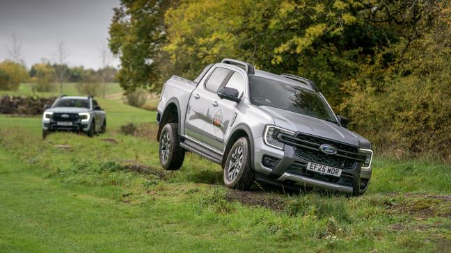 L’hybridation  rechargeable  n’a pas fait perdre  au Ranger  ses aptitudes  de tout-terrain.