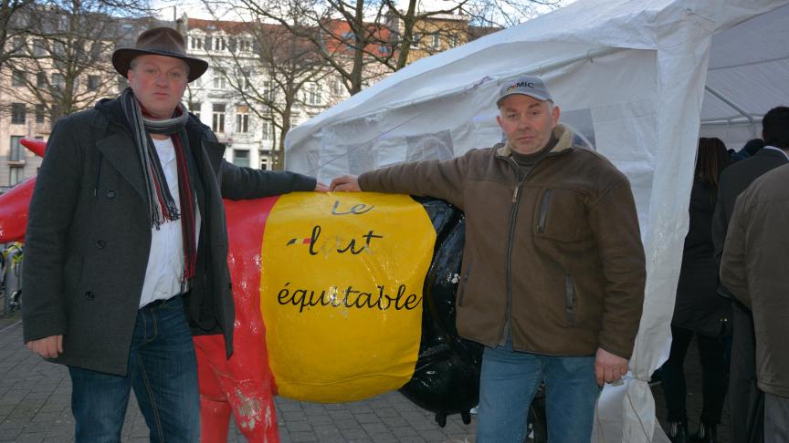 Erwin Schöpges, président de l’Emb  (à gauche), et Guy Franck, président  du Mig, s’attellent à défendre les intérêts des producteurs laitiers depuis  de nombreuses années déjà.
