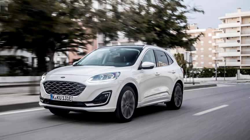 Le Ford Kuga a davantage une fonction de véhicule familial que professionnel.