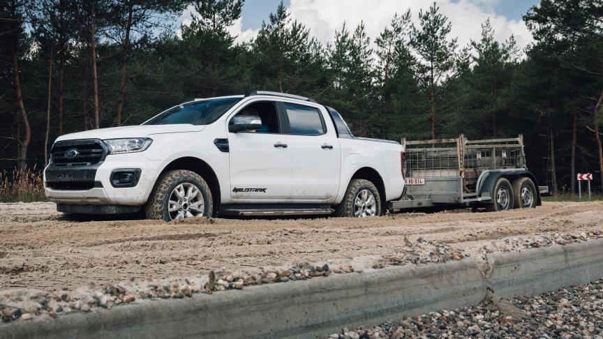 Le Ranger est capable de tracter jusqu’à 3.500
kg, sans broncher.