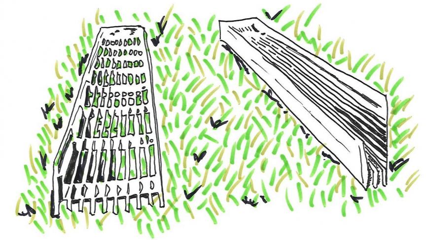Figure 11: certains agriculteurs s’équipent de « rampes d’accès », posées sur l’herbe, pour ne pas abimer leur aire enherbée.