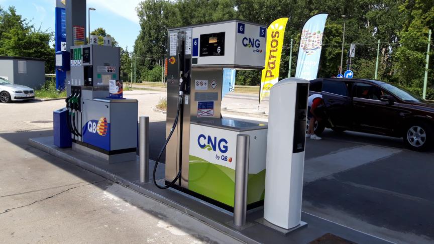 Le CNG est distribué dans 150 stations en Belgique.