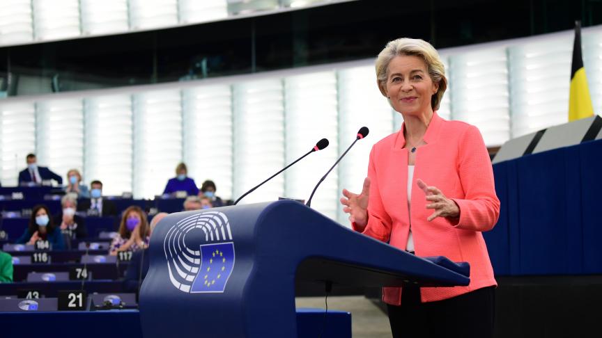 La présidente de la commission, Ursula von der Leyen, a insisté sur l’importance  de la biodiversité et de la lutte contre le réchauffement climatique  dans son discours annuel sur l’état de l’Union.