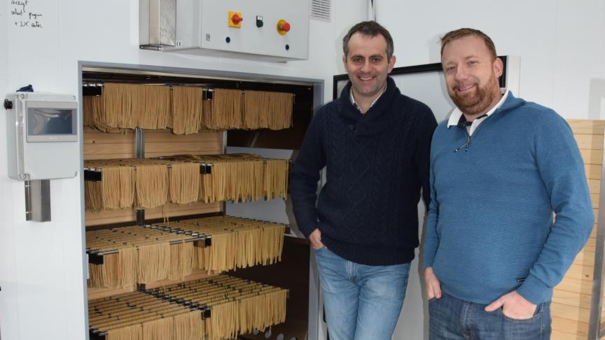 François Francotte et Jean-Louis Lefebvre espèrent bien devenir des spécialistes des pâtes.