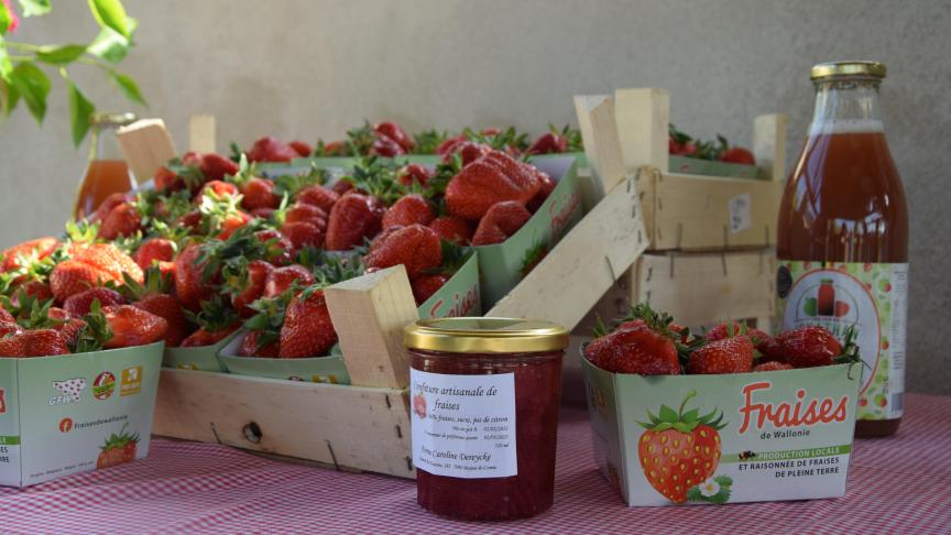 À ce jour, un tiers des producteurs suivis par le GFW s’est engagé à utiliser le ravier «Fraises de Wallonie».