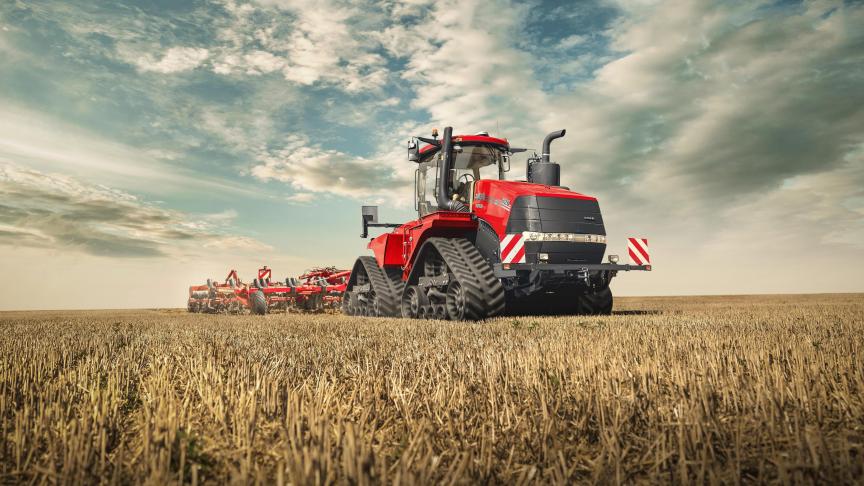 En version AFS Connect, le Case IH Quadtrac peut être suivi  entièrement à distance (consommation, position gps...).