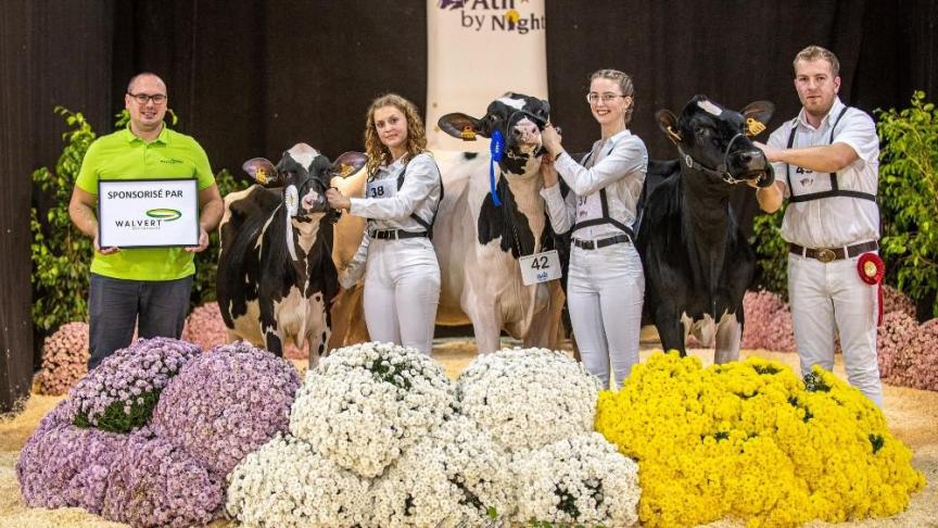 Damien Thiebaut, vainqueur de la série senior du showmanship.