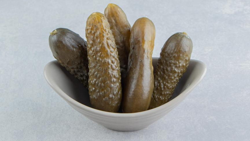 pickled-cucumber-bowl-marble-surface