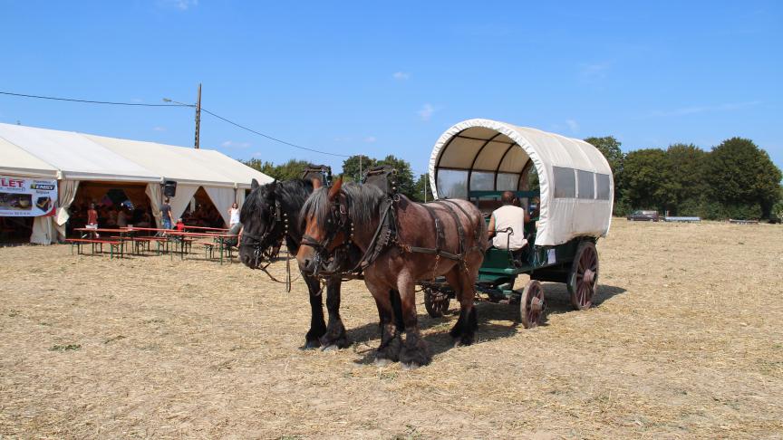 Au programme de la fête, une démonstration de ferrage des chevaux, un atelier de ferronnerie et de coutellerie, du battage, des promenades en chariot.