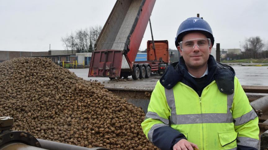 En tant qu’agro-manager, Kristof Vrancken est responsable de la logistique des betteraves sucrières et des sous-produits des sucreries de la RT.