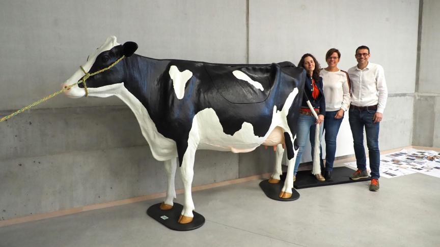 Christel Daniaux, Françoise Deliège (Epasc) et Thibault Fiasse (directeur du bachelier à la Hepn), mobilisent leurs efforts pour permettre aux élèves de disposer des meilleurs outils pratiques pour embrasser les métiers de l’agriculture.