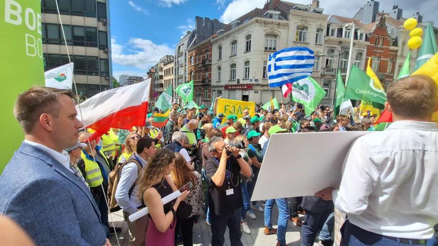 Pour les nombreuses organisations agricoles venues manifester en masse à Bruxelles, les propositions présentées par la commission démantèlent la Pac.