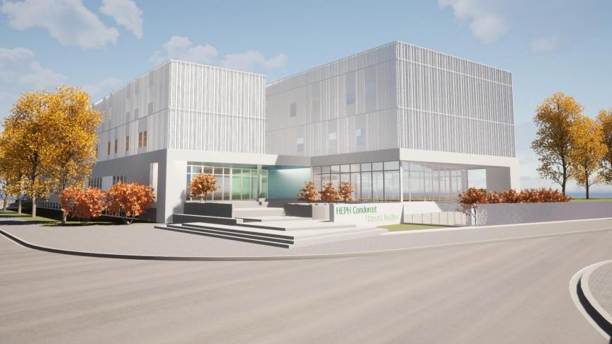 Il s'agit d'un centre d'expertise pluridisciplinaire, rassemblant dans un bâtiment unique différents services provinciaux.