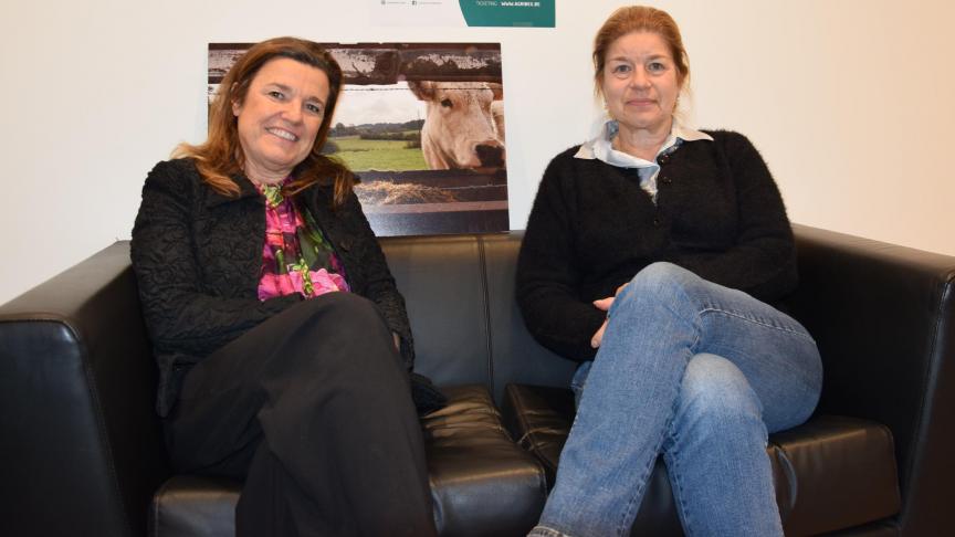 Fedagrim est dirigée par un duo féminin : Gracienne Geenens (à droite) et Isabelle Huyghe (à gauche).