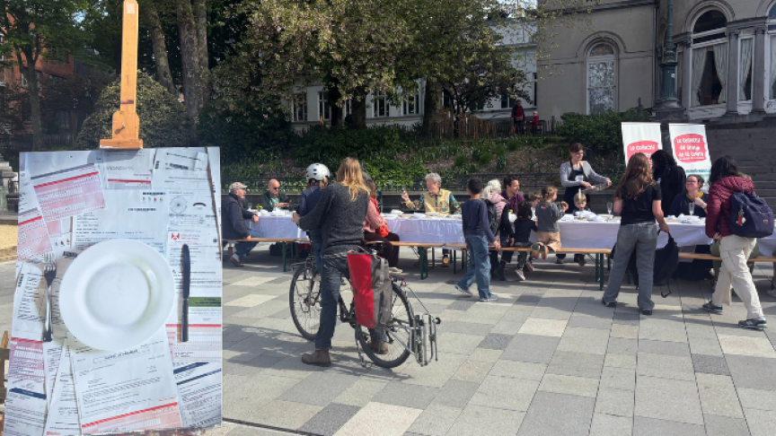 «C'est indigne de savoir que des gens ne savent pas manger de manière qualitative et choisie tous les jours», a déclaré Brigitte Grisar, coordinatrice de la Concertation Aide Alimentaire.